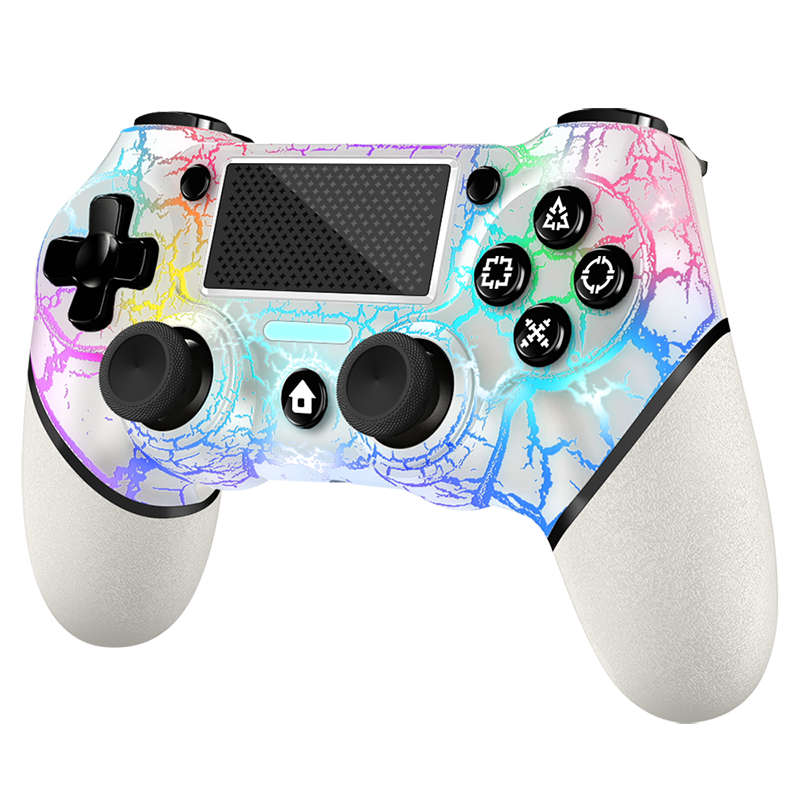 AceGamer Wireless Game Controller - White Cracks