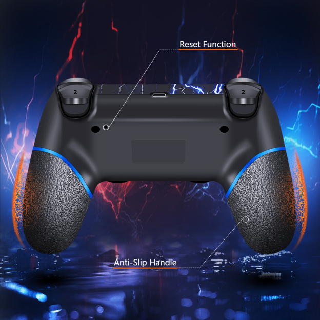 【Ace Gamer】 Wireless Controller for PS4 - Lightning Strike