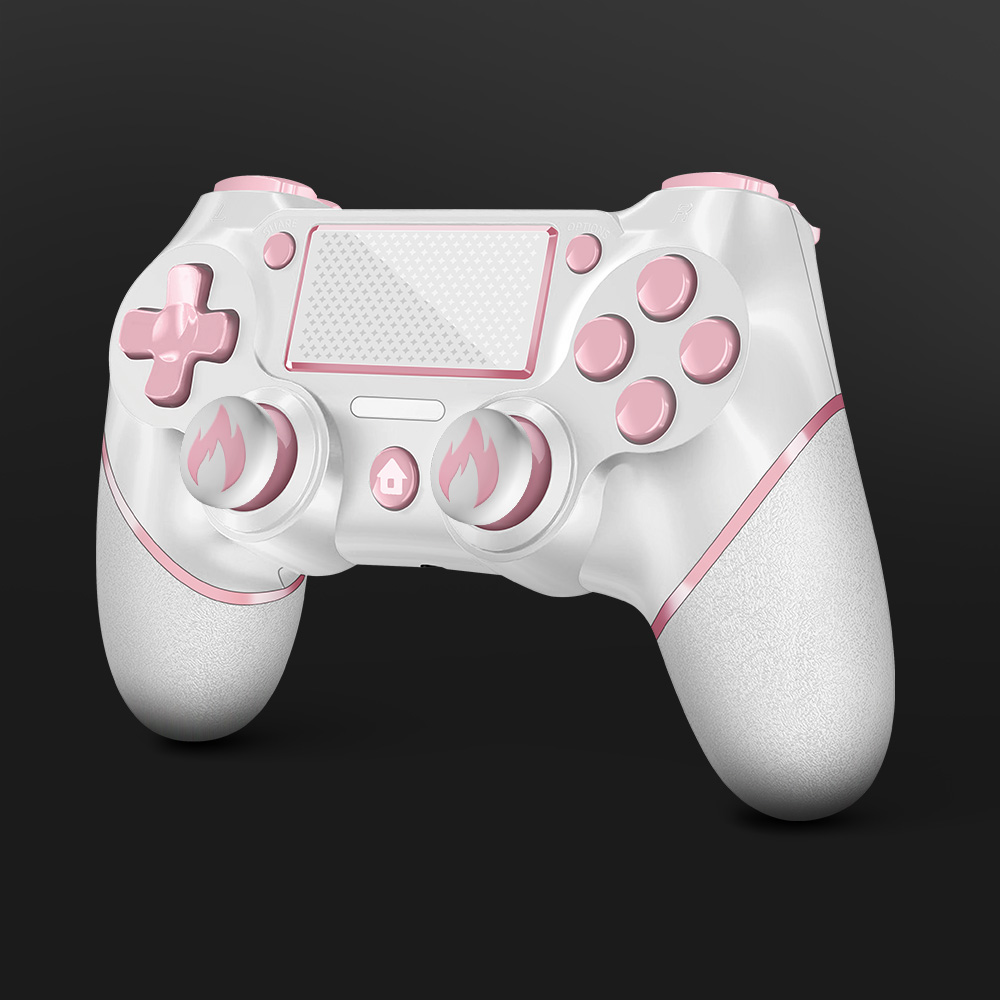 ACE GAMER PLAY Wireless Controller for PS4 - Pink White