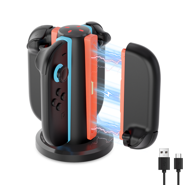 AceGamer 4-in-1 Magnetic Charging Dock for Switch 2 Joy-Con