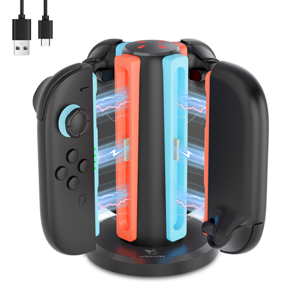 AceGamer 4-in-1 Magnetic Charging Dock for Switch 2 Joy-Con
