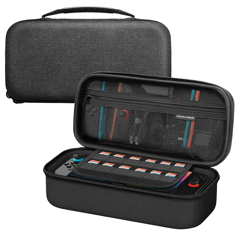 AceGamer Switch 2 Carrying Case – Shockproof Travel Shell with Screen Protectors & Game Card Holder