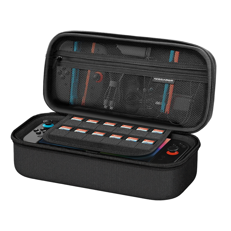 AceGamer Switch 2 Carrying Case – Shockproof Travel Shell with Screen Protectors & Game Card Holder