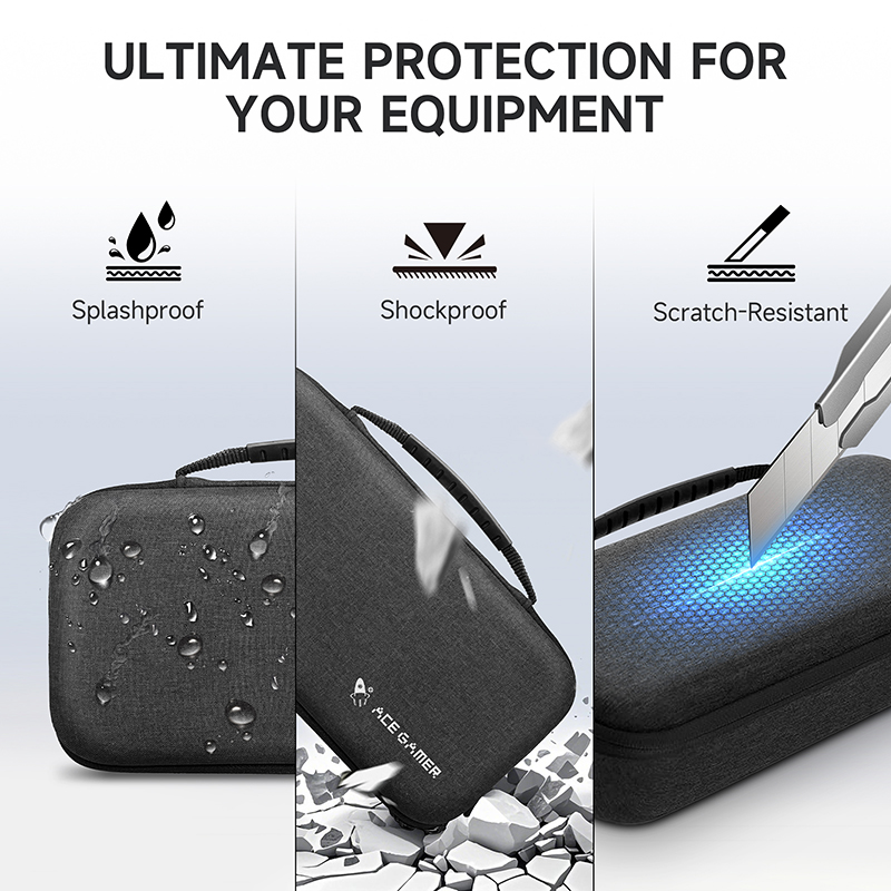 AceGamer Switch 2 Carrying Case – Shockproof Travel Shell with Screen Protectors & Game Card Holder