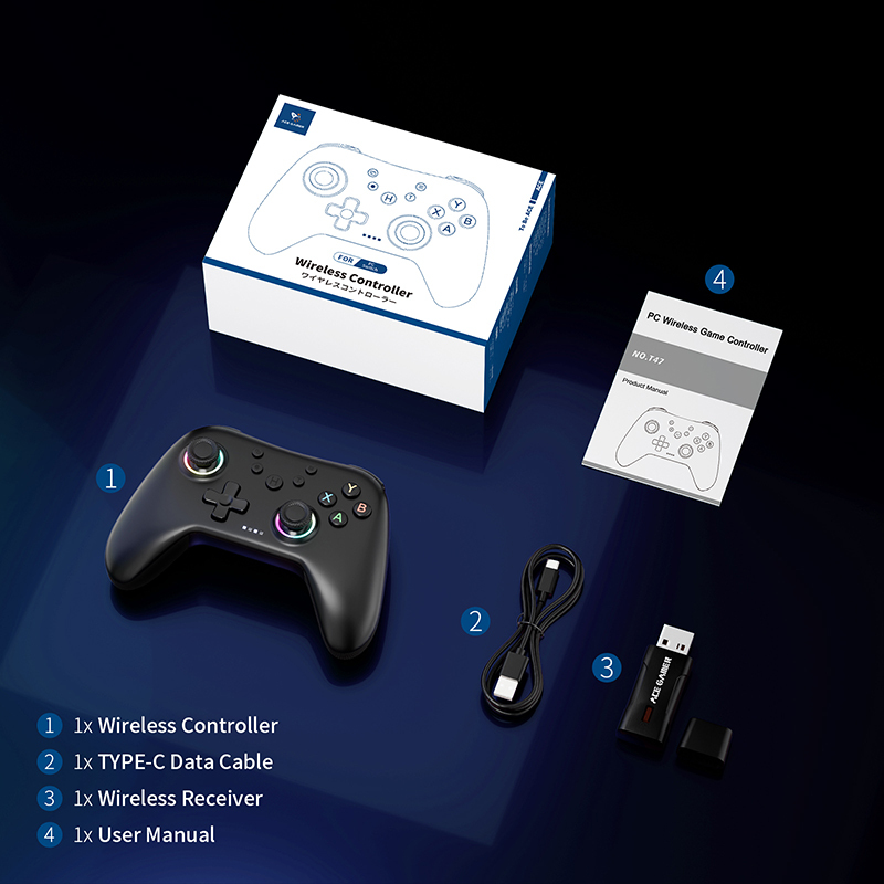 AceGamer Aurora Wireless Game Controller