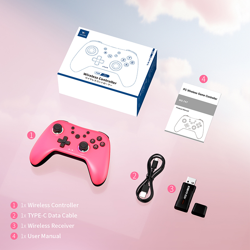 AceGamer Aurora Wireless Game Controller