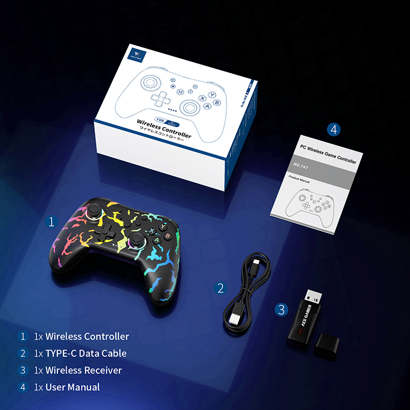 AceGamer Aurora Wireless Game Controller