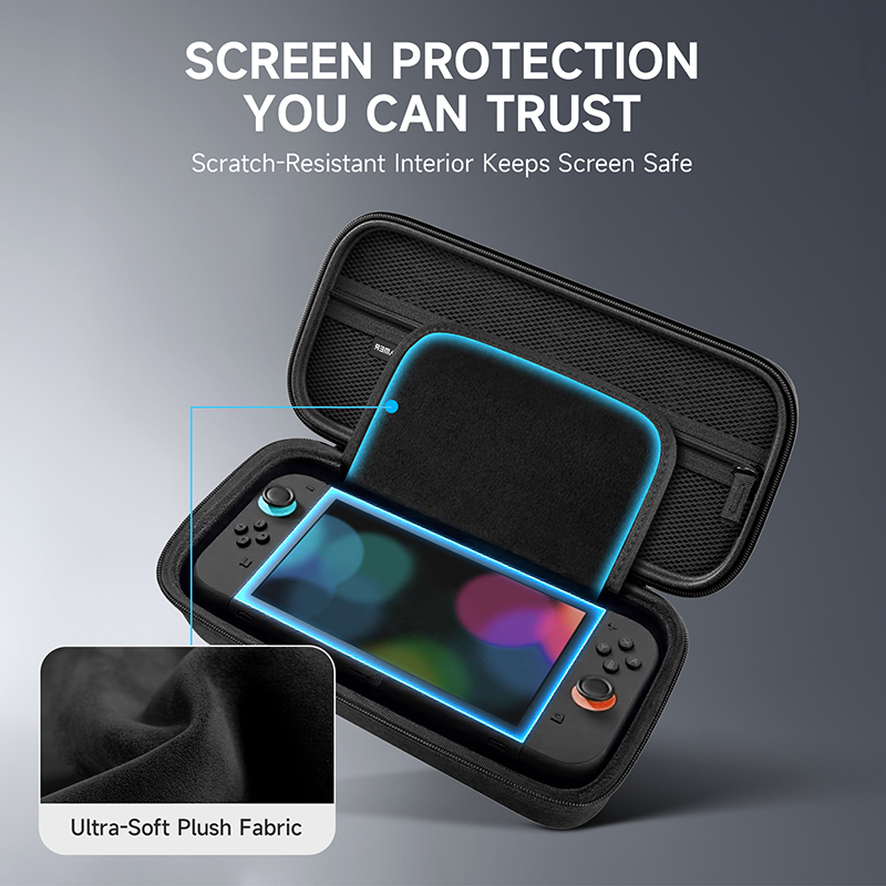 AceGamer Switch 2 Carrying Case – Shockproof Travel Shell with Screen Protectors & Game Card Holder