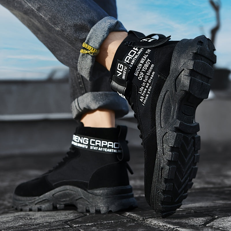 High non-slip lace-up boots