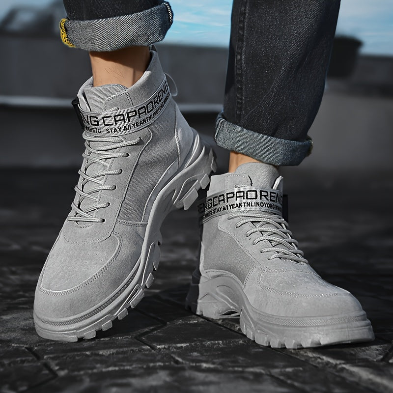 High non-slip lace-up boots