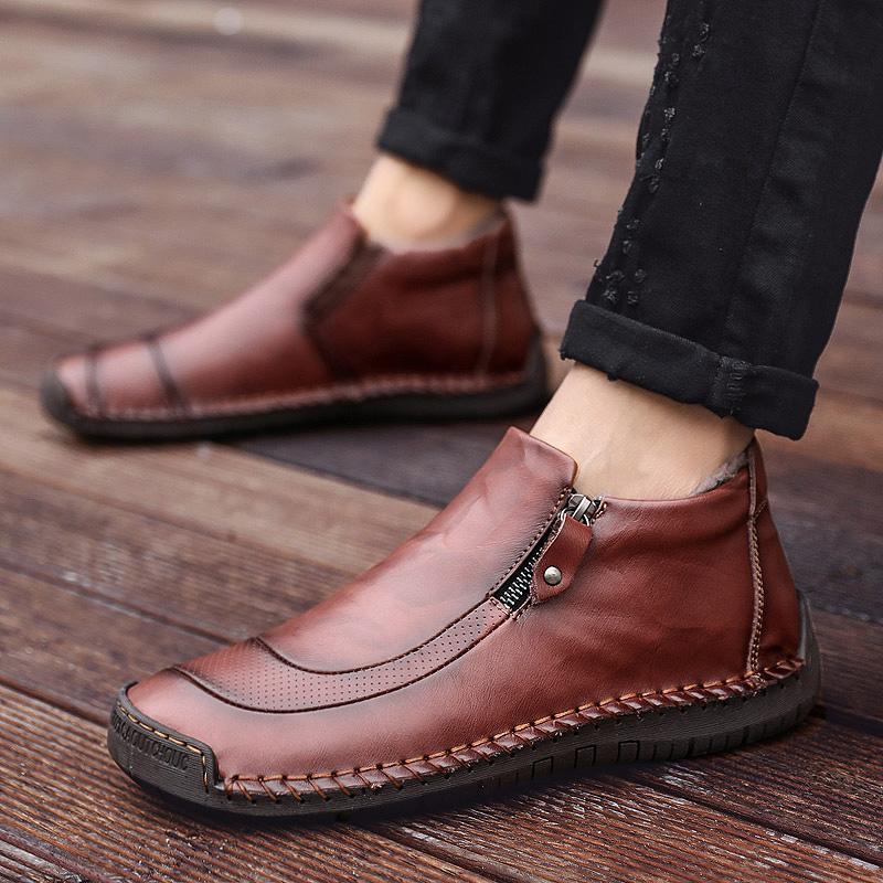 Men of high men's shoes by hand for outdoor leisure shoes boots