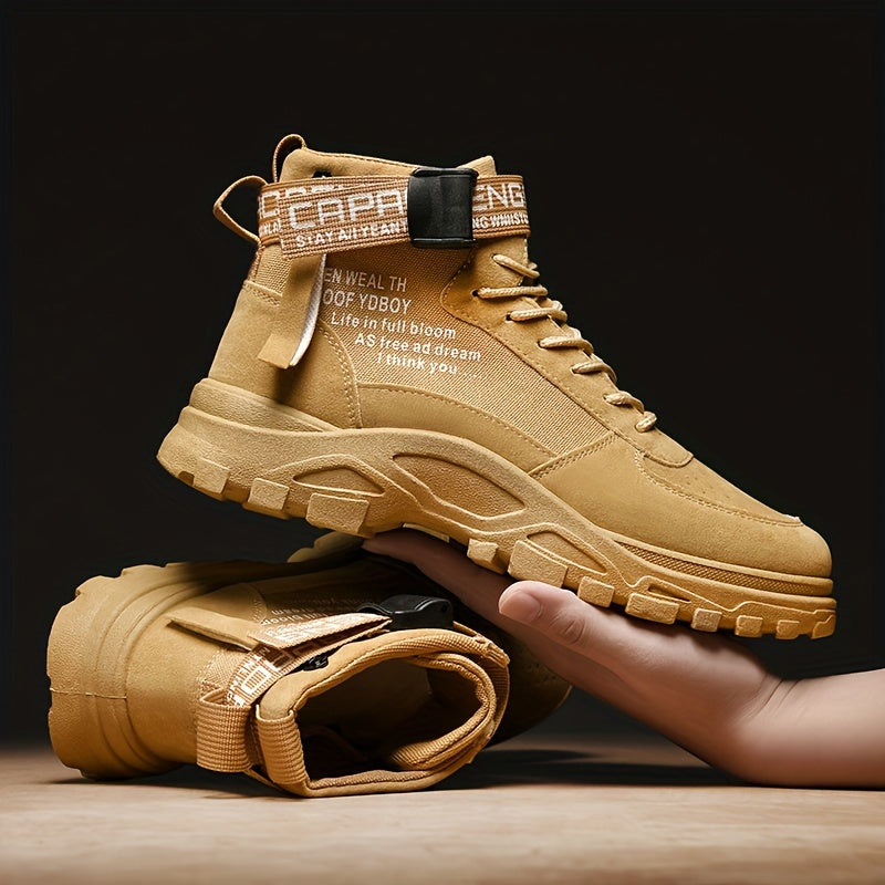 High non-slip lace-up boots