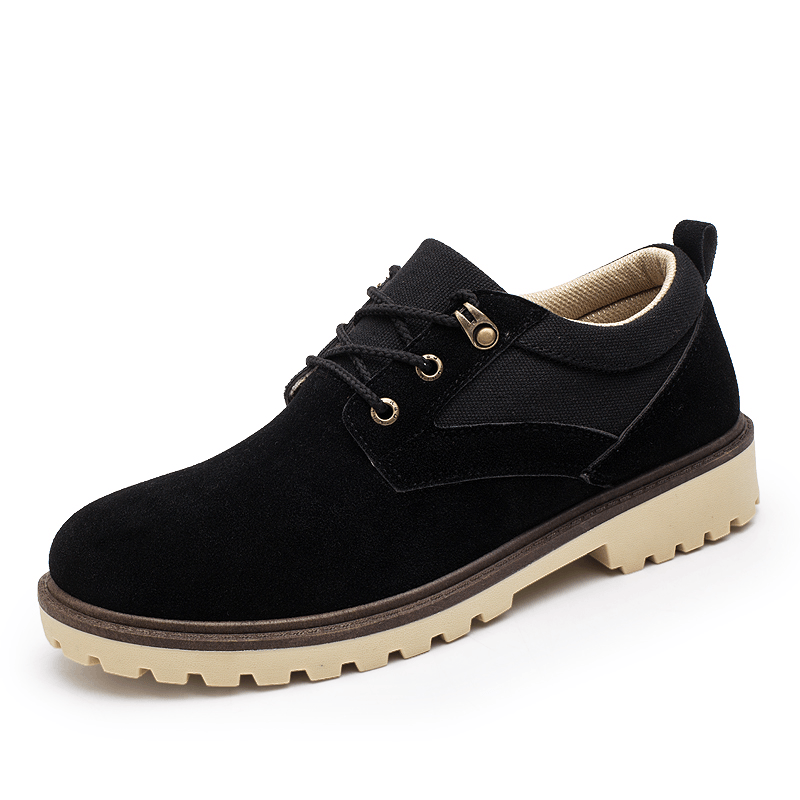 Men Breathable Suede Vintage Non Slip Comfy Sole Short Boots Casual Business Shoes