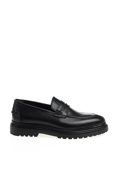 Leather  Black Loafer Shoes