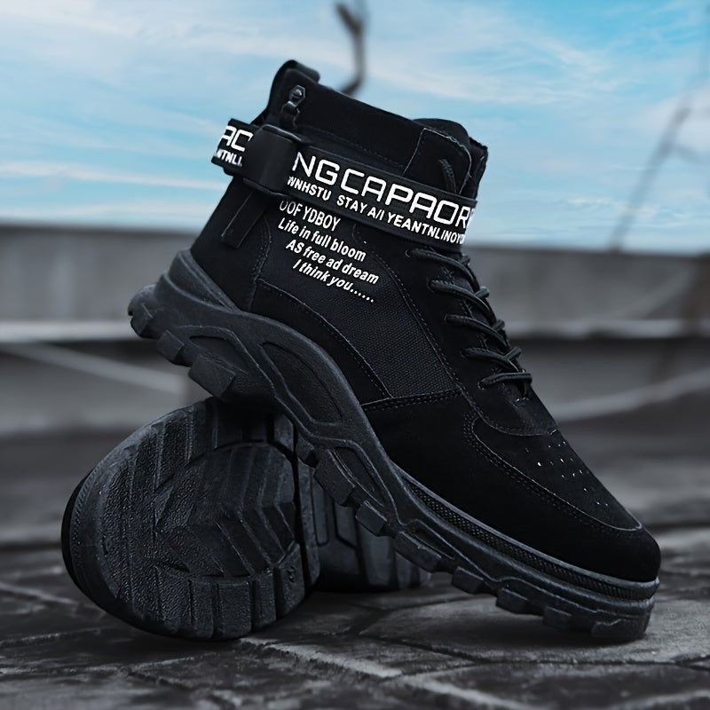 High non-slip lace-up boots