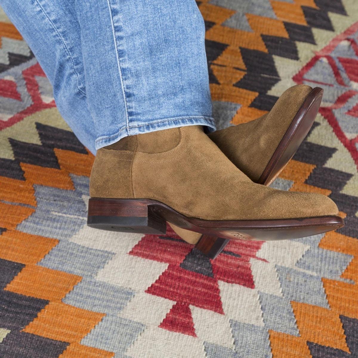 Low-heeled Simple Suede Men's Boots