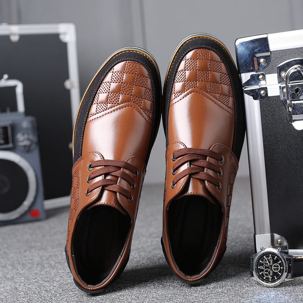 Men Splicing Non Slip Business Casual Comfortable Leather Oxfords