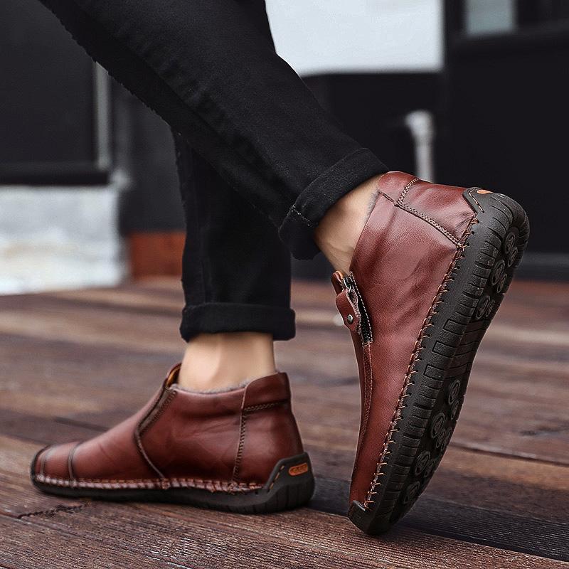 Men of high men's shoes by hand for outdoor leisure shoes boots