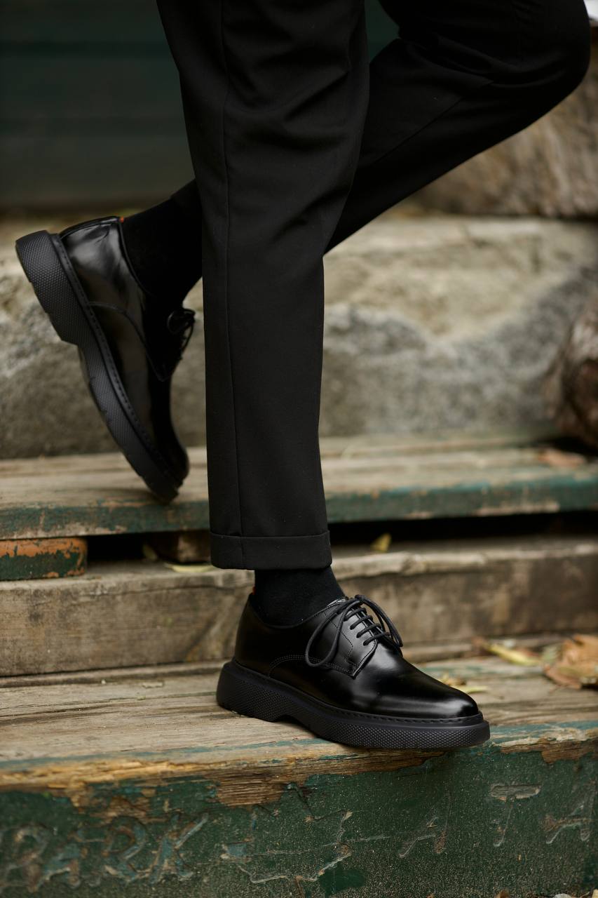 Leather Black Shoes