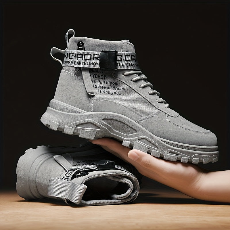 High non-slip lace-up boots