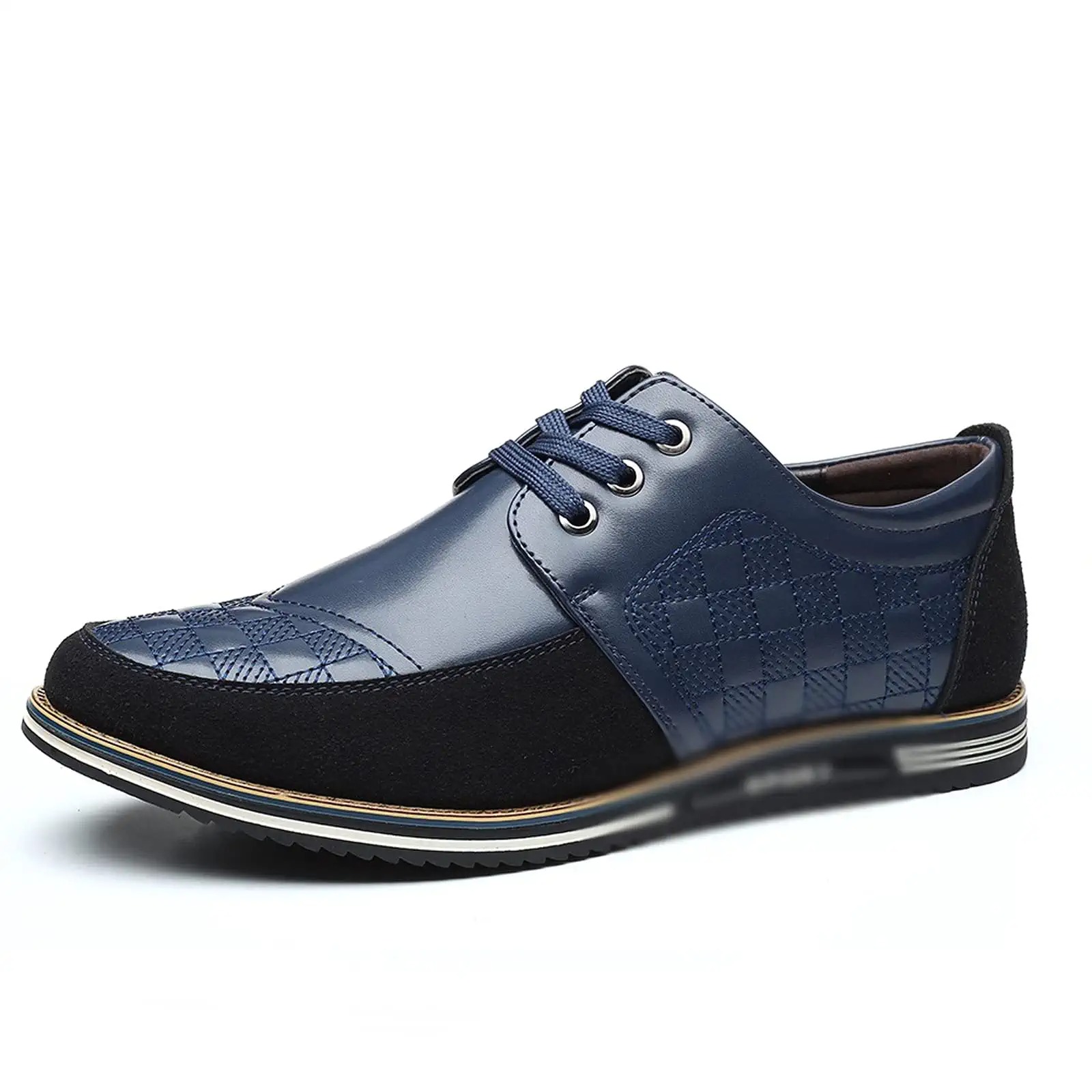 Men Splicing Non Slip Business Casual Comfortable Leather Oxfords