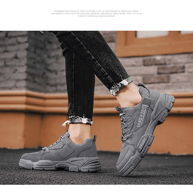 Platform Sneakers for Men Breathable Casual Walking Sports