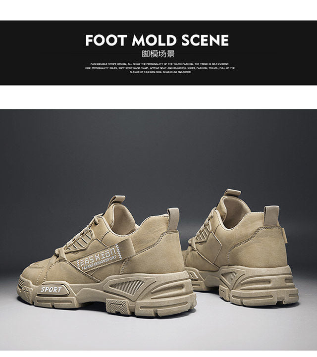 Platform Sneakers for Men Breathable Casual Walking Sports