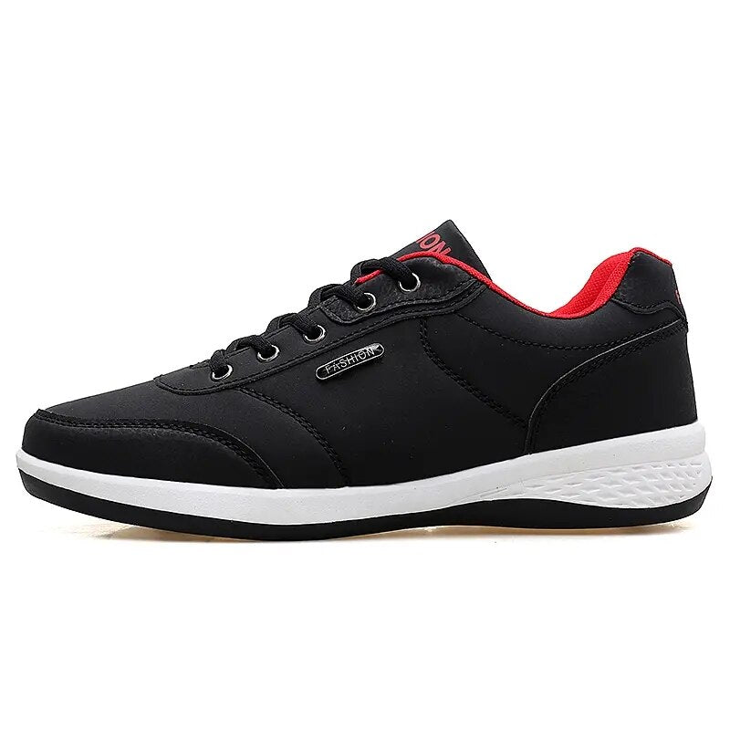 Men New Lace-Up Microfiber Leather Tenis Casual Shoes