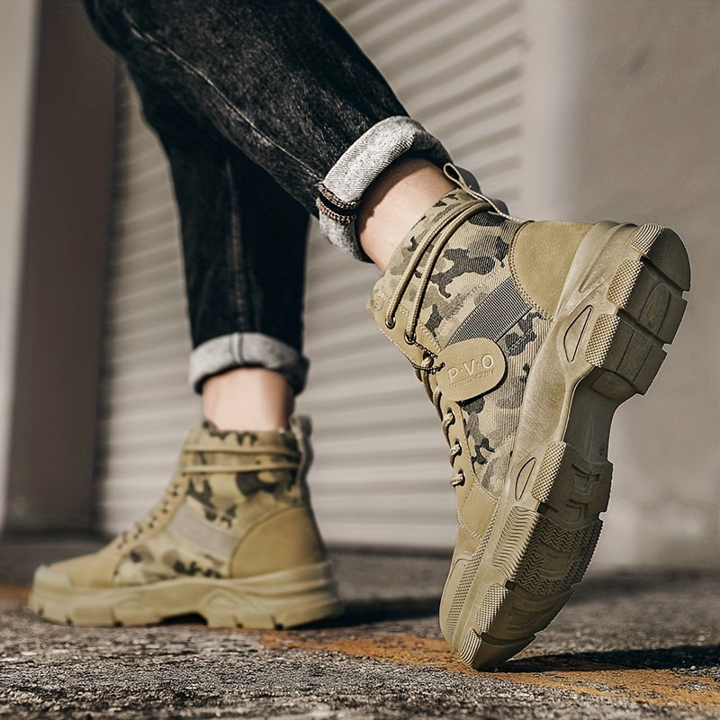 Tactical camouflage lace-up shoes