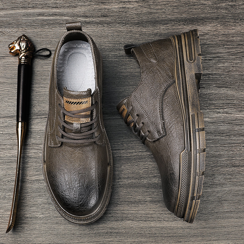 British style low boots for men