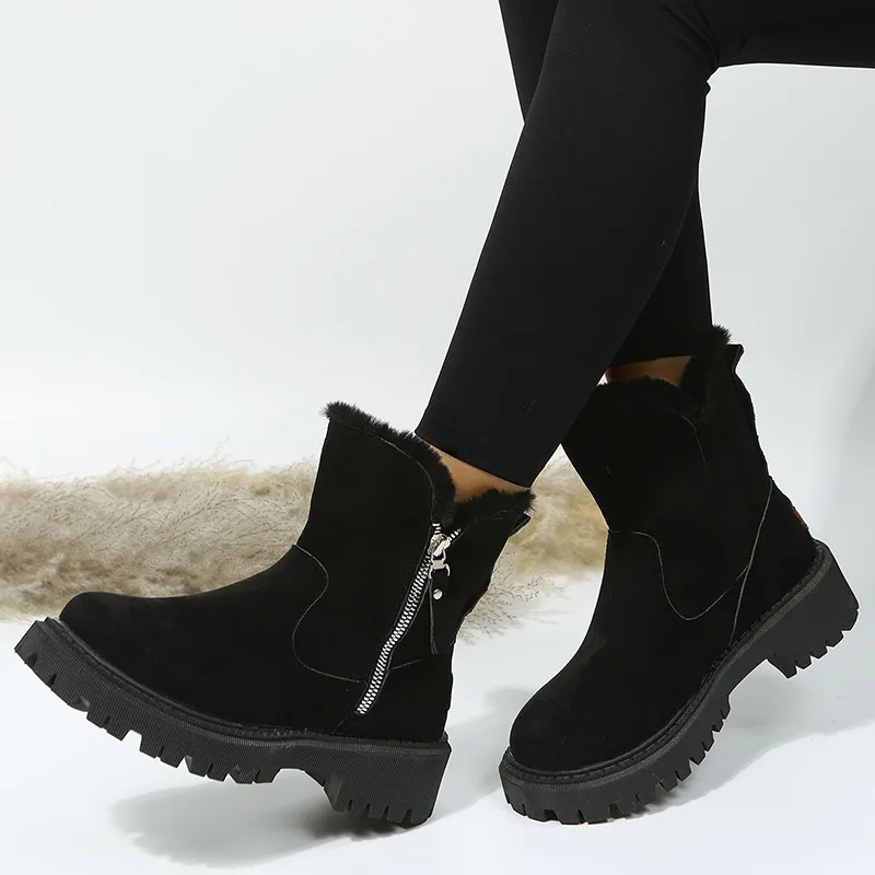 Novas botas de neve confortáveis ​​com suporte de arco para o inverno