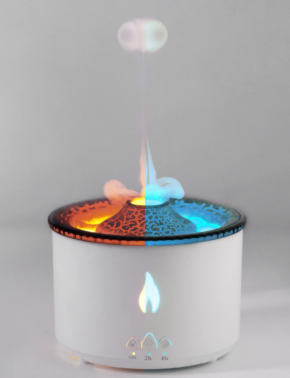 Volcano Humidifier, Jellyfish Mist Flame Diffuser