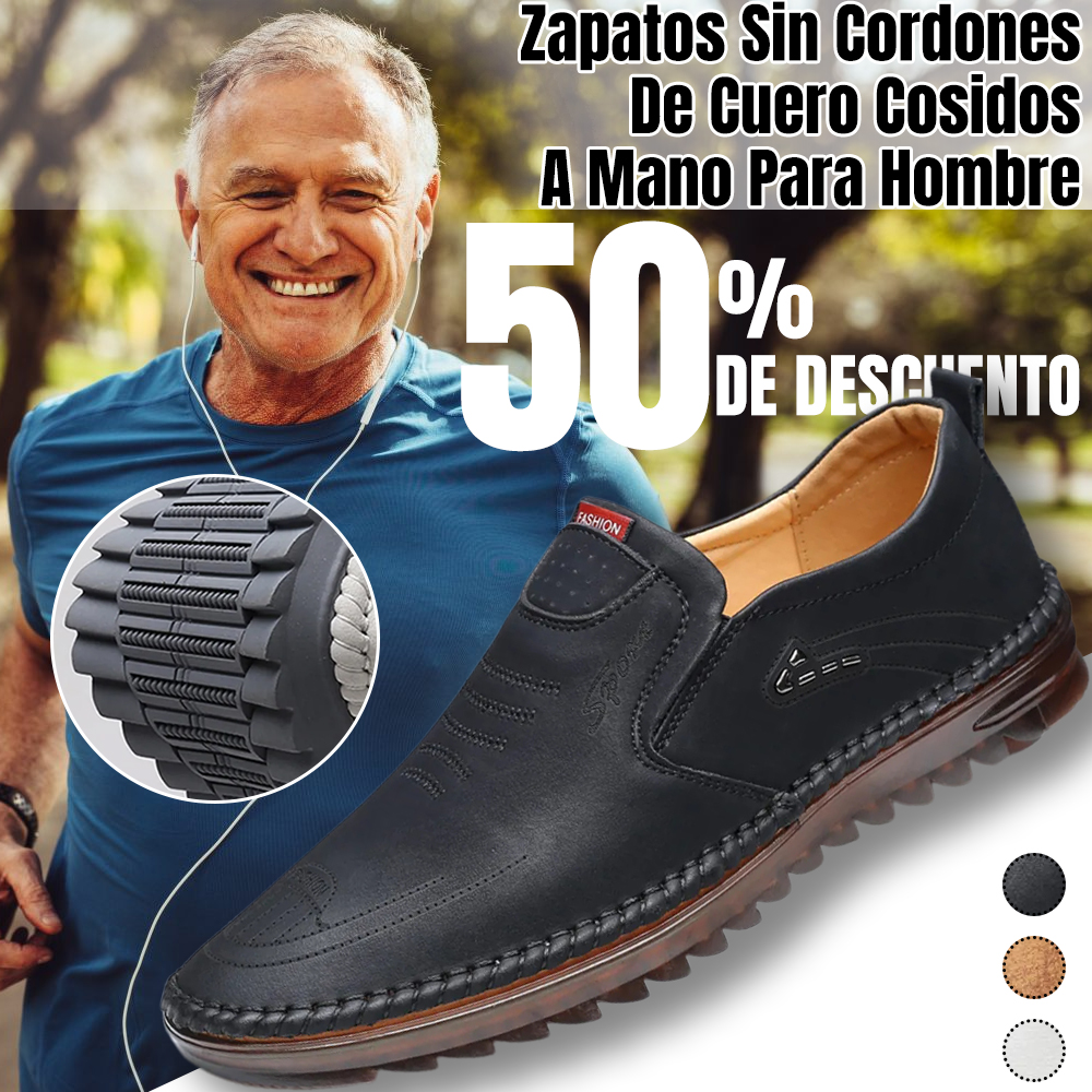 🔥 VENTA CALIENTE-50% DE DESCUENTO 🎁 Zapatos sin cordones de cuero pa