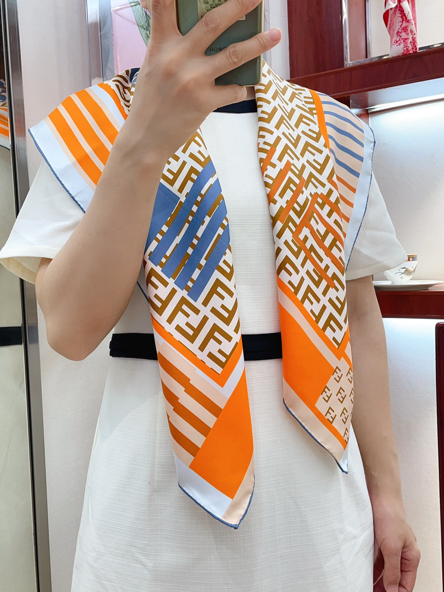 FD Scarf 90*90cm 0019