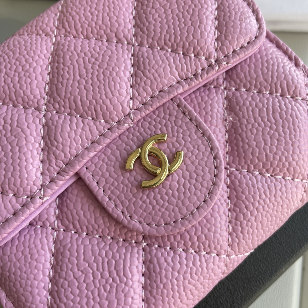 cc Small Classic Flap Wallet Pink Bag For Women 10.5cm/4.1in AP0231 Y33352 NK289