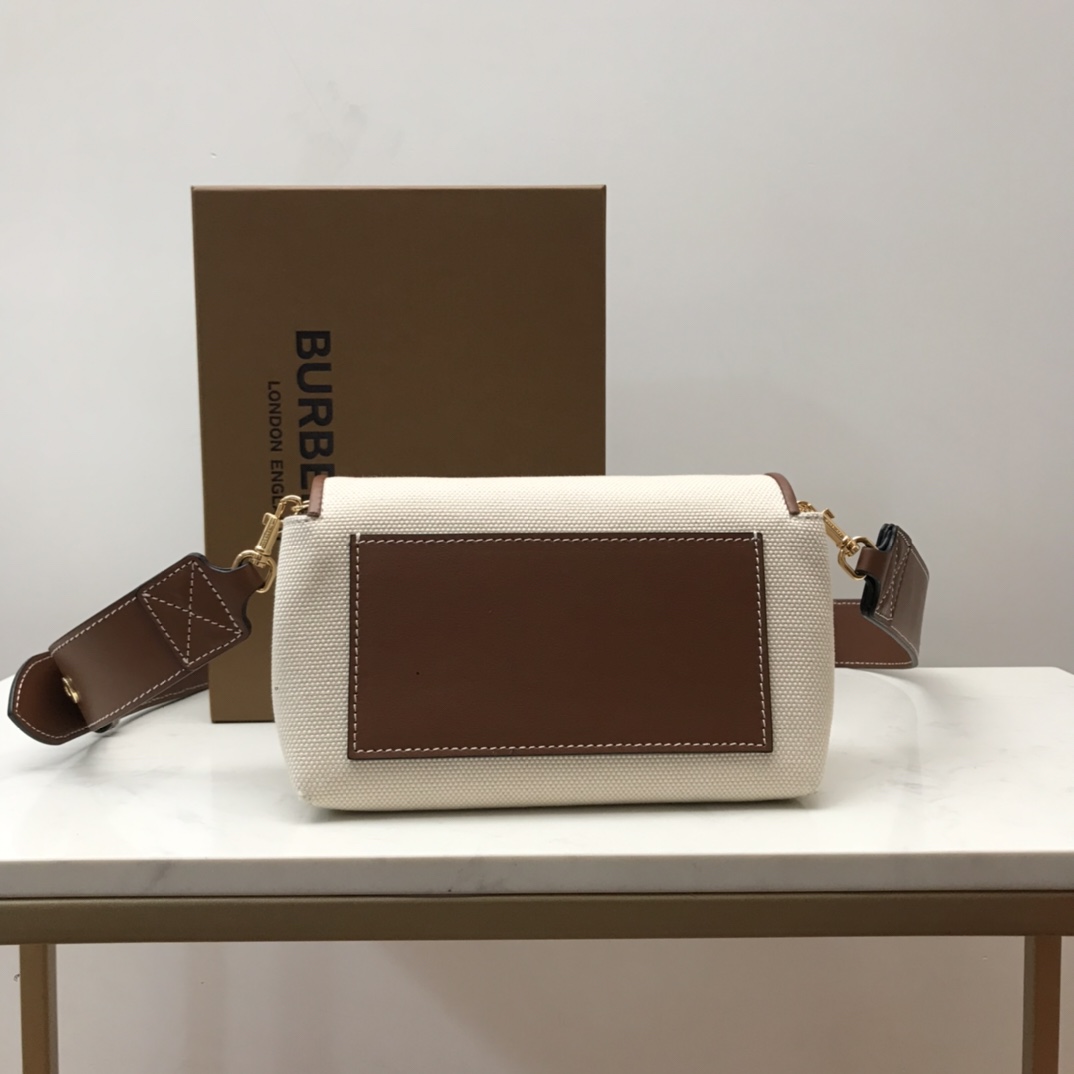 bb Horseferry Print Cotton Canvas Small Crossbody Bag For Women, Women's Bags 7.1in/18cm 80518441