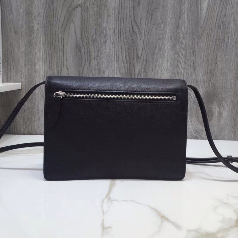 bb Small Vintage Check And Crossbody Bag Black For Women, Women's Bags 9in/24cm