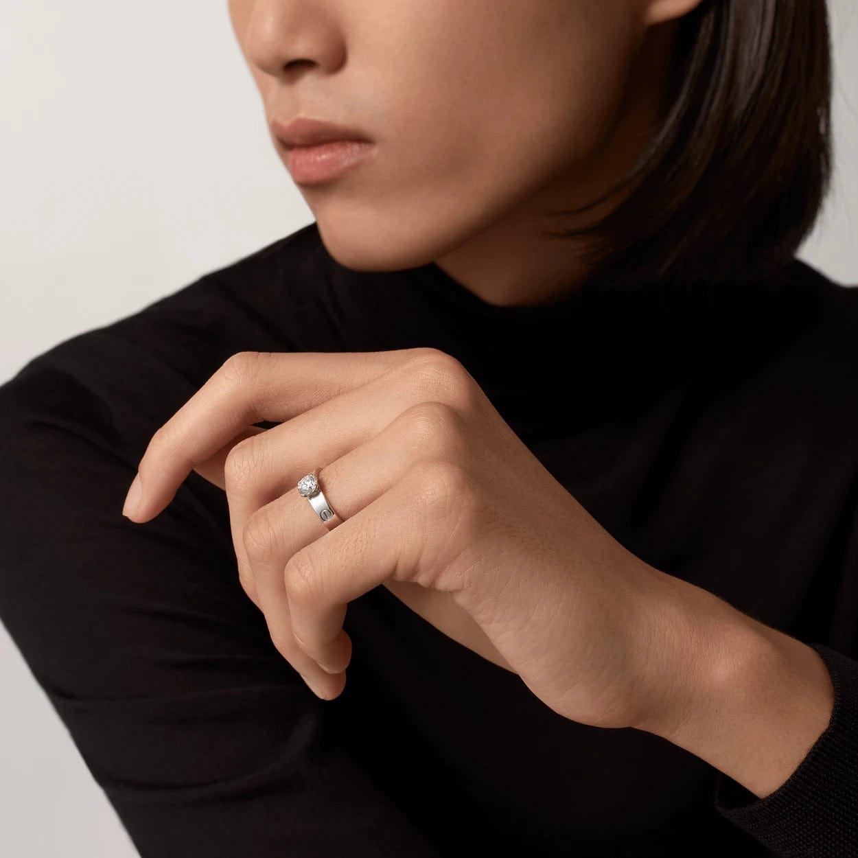 car The LOVE SOLITAIRE Ring With Diamond