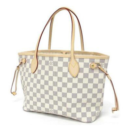 L N51110 Neverfull PM Shoulder Bag Damier Azur Canvas