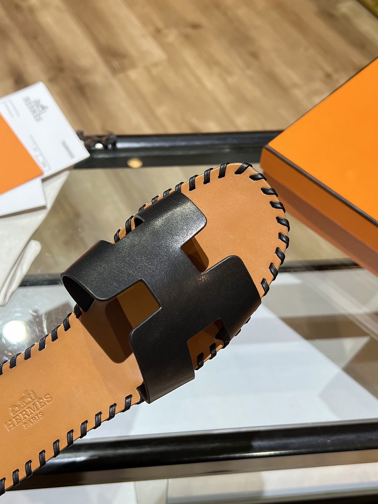 H Oran Sandal Brown/Black For Women, Women's Shoes