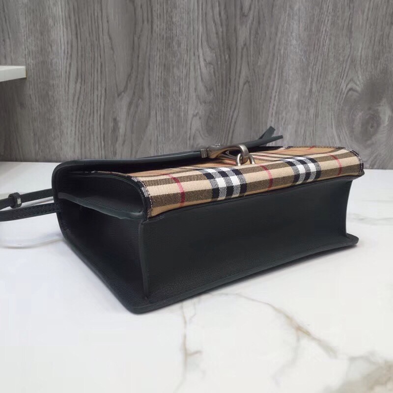 bb Small Vintage Check And Crossbody Bag Grey For Women, Women's Bags 9in/24cm