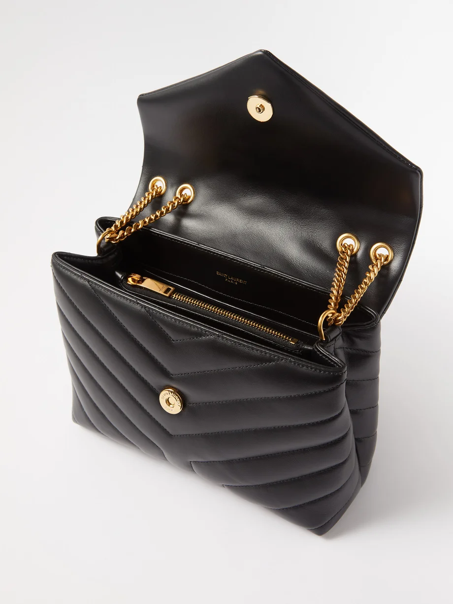 Y Loulou small quilted-leather shoulder bag 25*9*17 CM