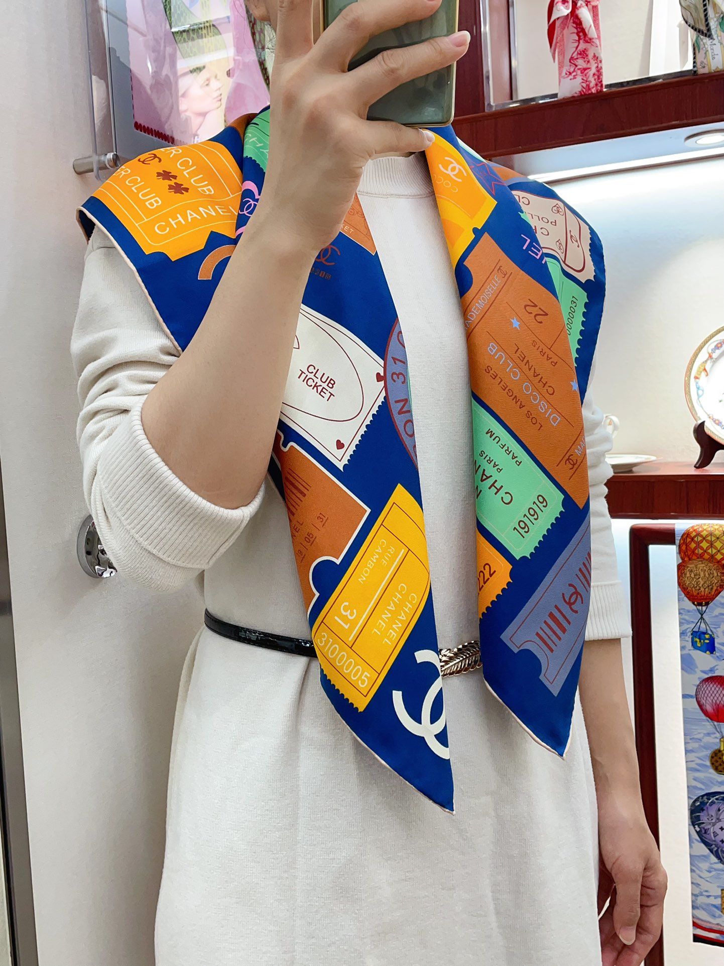 CC Scarf 90*90cm 0011