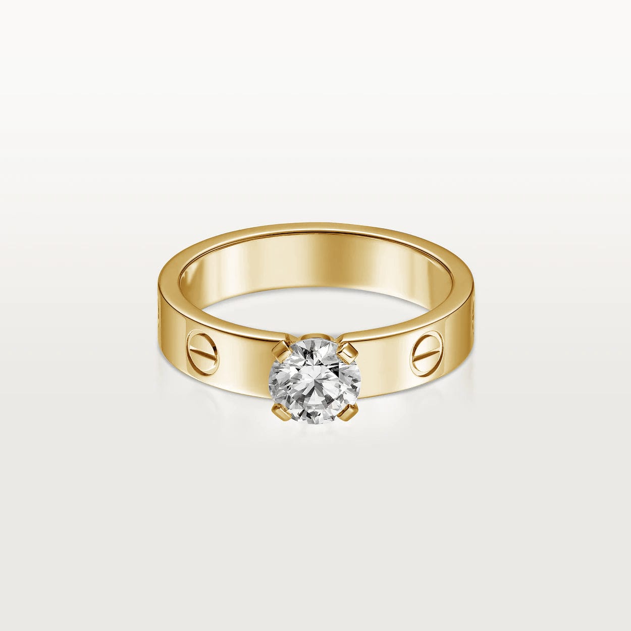 car The LOVE SOLITAIRE Ring With Diamond
