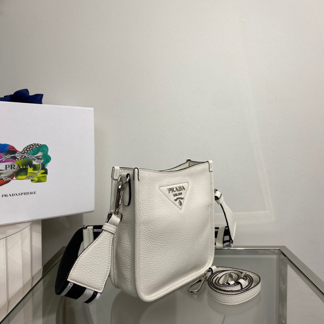 Pra Mini Shoulder Bag White For Women, Women's Bags 7.9in/20cm