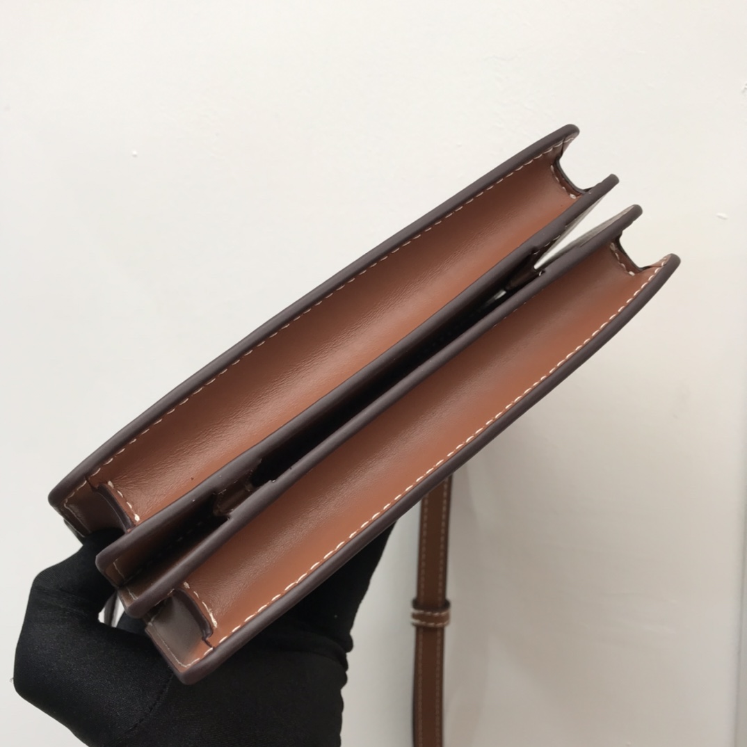 bb Mini Horseferry Print Title Bag With Pocket Detail Malt Brown For Women, Women's Bags 7.5in/19cm 80146111