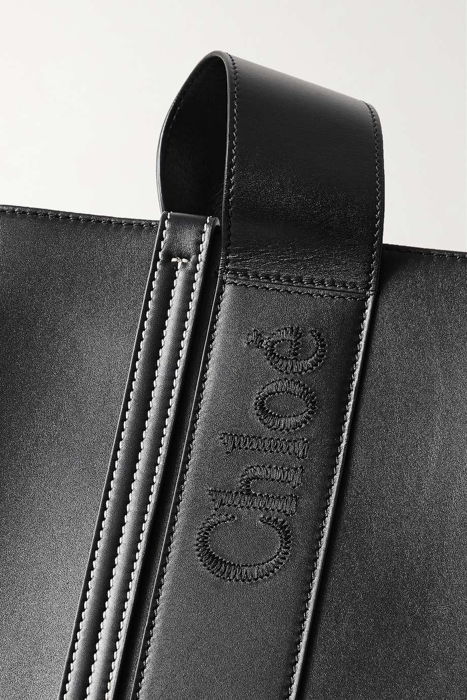 CHL Woody medium embroidered leather tote Bag