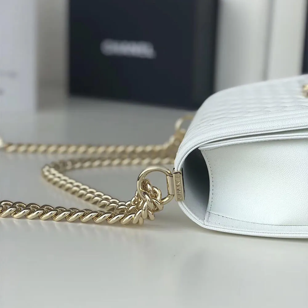 BOY CC HANDBAG CAVIAR LEATHER 25 CM