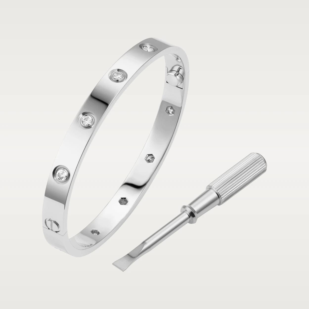 car The London Love Bracelet With Diamond Big Model-6mm Width