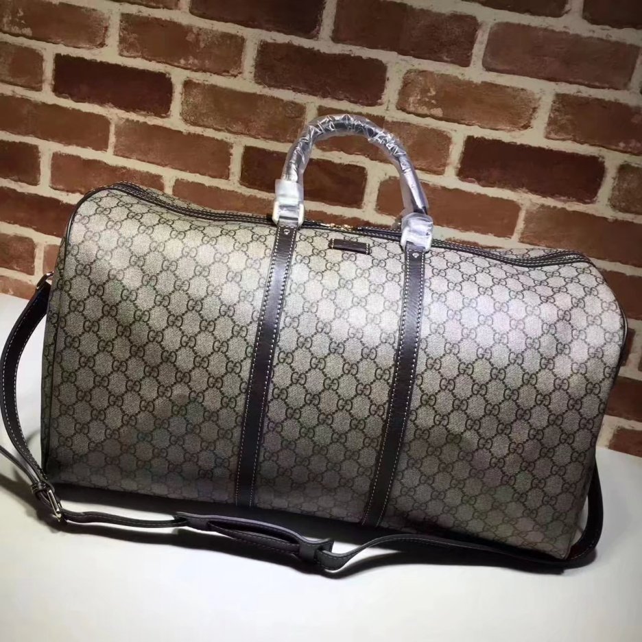 GG Top Quality 206500 GG Sup Men Luggage Tote Bag Brown